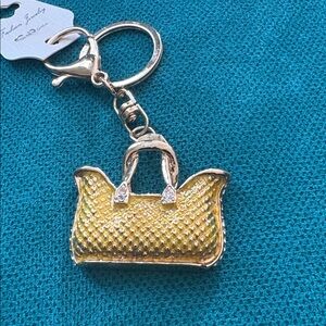 Yellow purse keychain